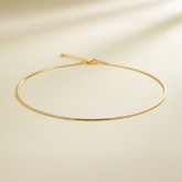 Snake Chain Necklace 16"-18" Gold