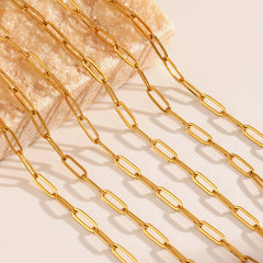 Cable Chain Necklace 16"-18" 18K