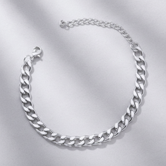 Cuban Link Anklet 8"-10"