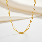 Cable Chain Necklace 16"-18" 18K