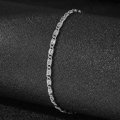 Swirl Chain Link Bracelet Gold