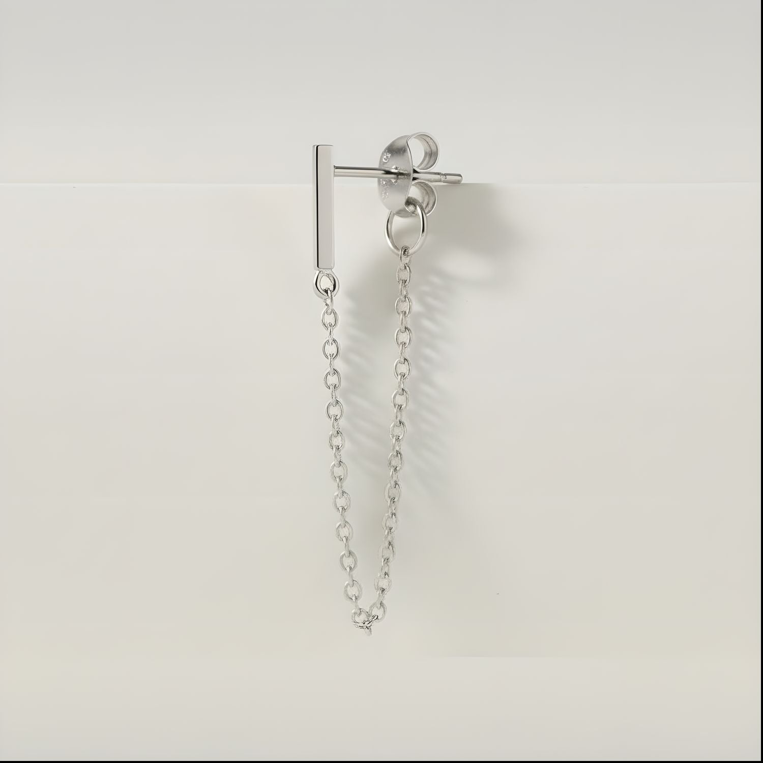 Single Glossy Line Hanging Earring
