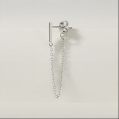 Single Glossy Line Hanging Earring