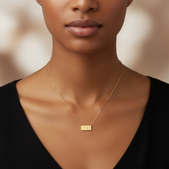 “11:11” Pendant Necklace 18K Gold