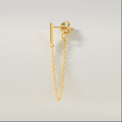 Single Glossy Line Hanging Earring